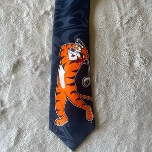 Tony The Tiger Cartoon Graphic Tie kellogs vintage golf themed